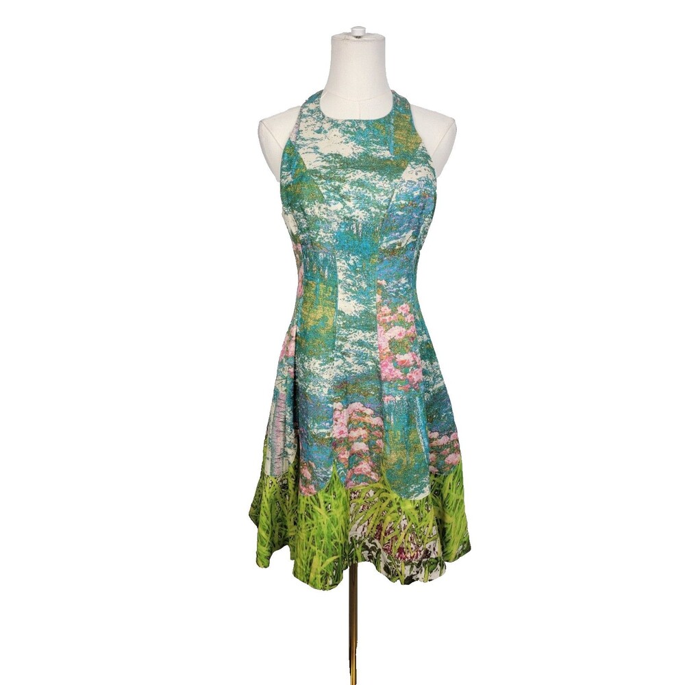 Tracy Reese Revisited Impressionist Anthropologie Into the Garden Dress Size 2